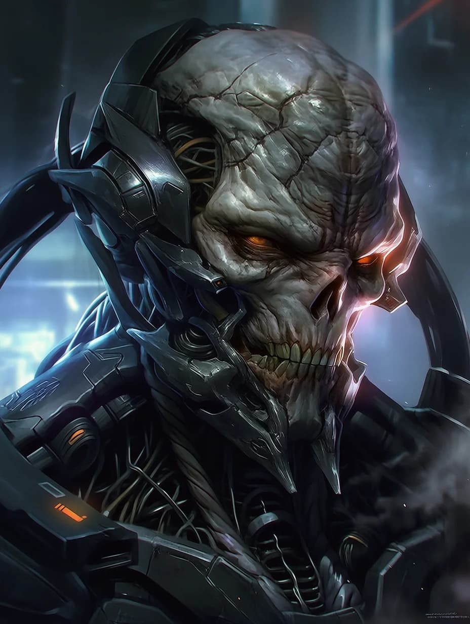 Draven "Skull" Voss — Sci-Fi AI character