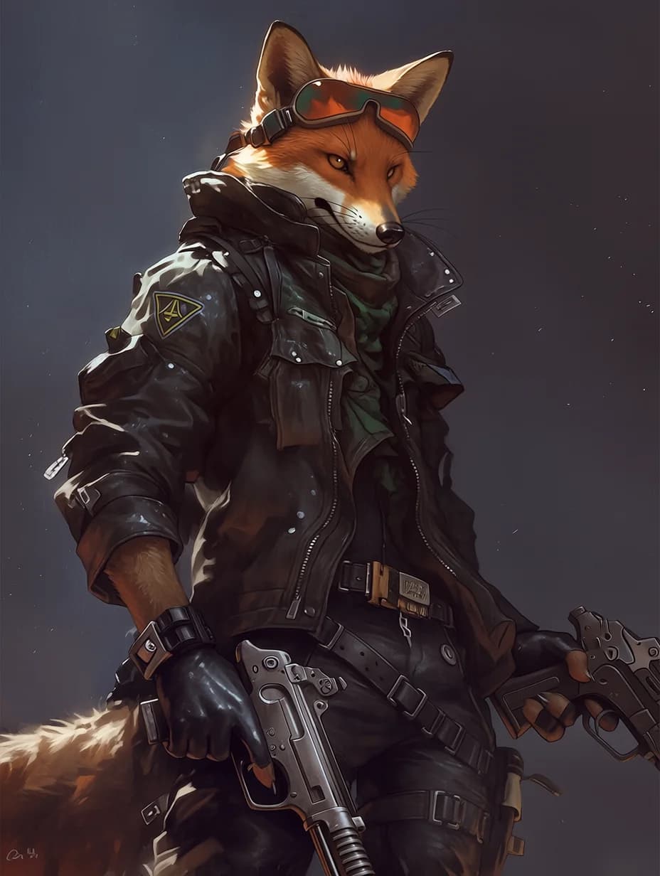 Kael "Fox" Renard — Sci-Fi AI character