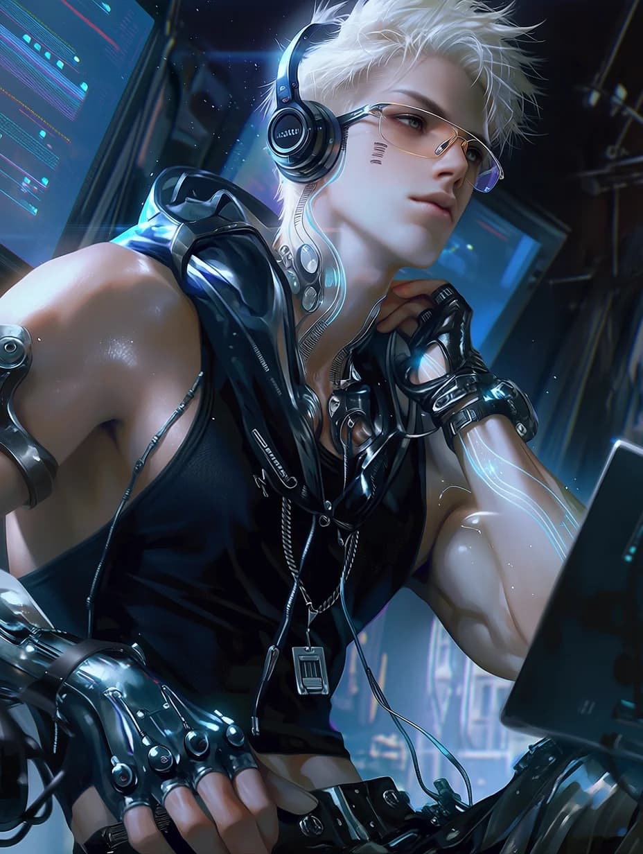 Zane "Ghost" Vale — Sci-Fi AI character