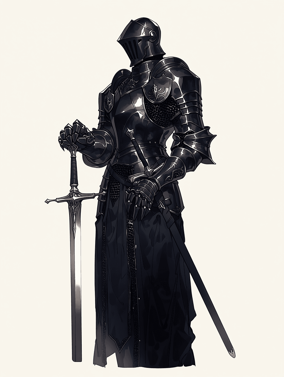 Sir Vaelor Blackthorn, the Eclipse Knight — Fantasy AI character