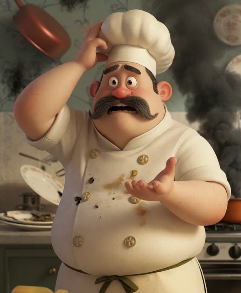 Disaster Chef — Comedy AI character